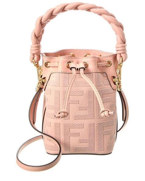 fendi cosmetic bag pink|fendi hot pink bucket bag.